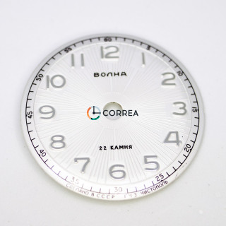 Циферблат для годинника Волна білий CVO-003